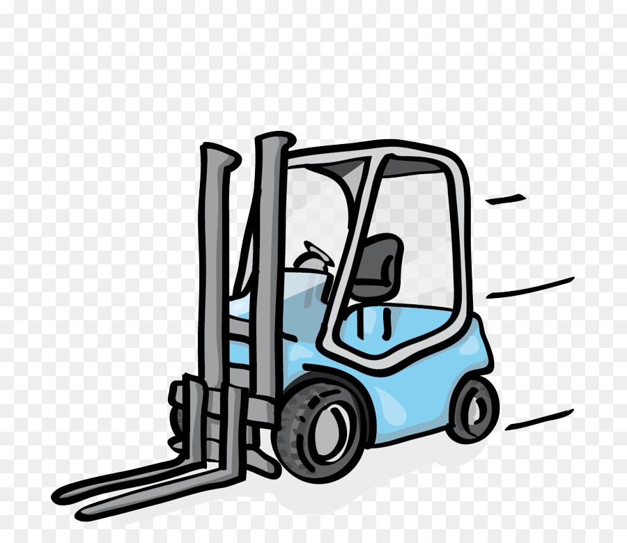 Warehouse transport product technology. Forklift clipart cartoon