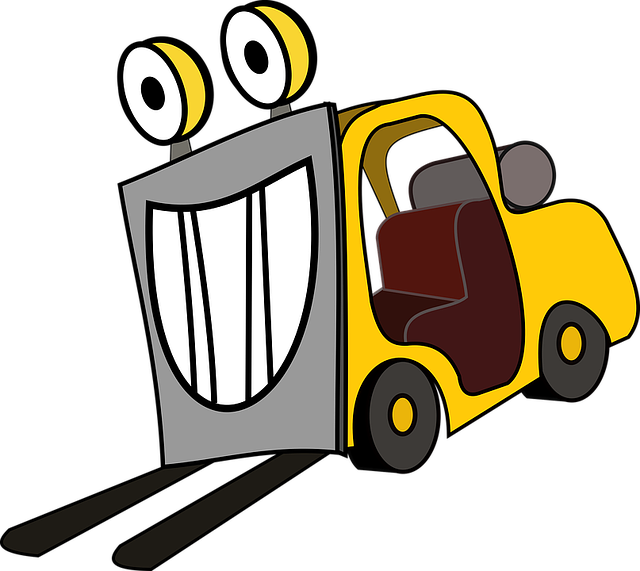 forklift clipart small warehouse