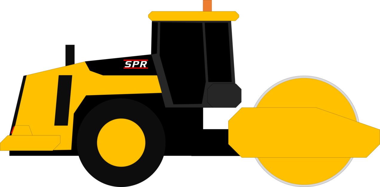 Forklift clipart vector. Spr steamroller by coulden