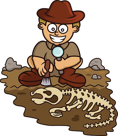 fossil clipart dirt