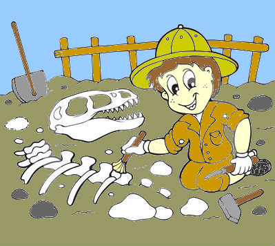 fossil clipart paleontologist