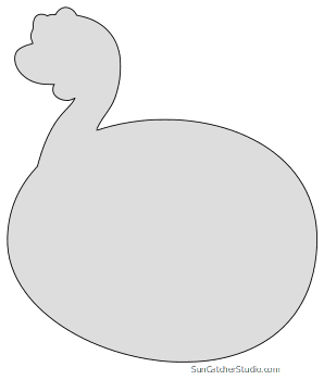 Dinosaur patterns and stencils. Fossil clipart template