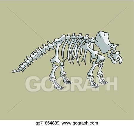 fossil clipart triceratop