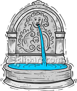 fountain clipart big water