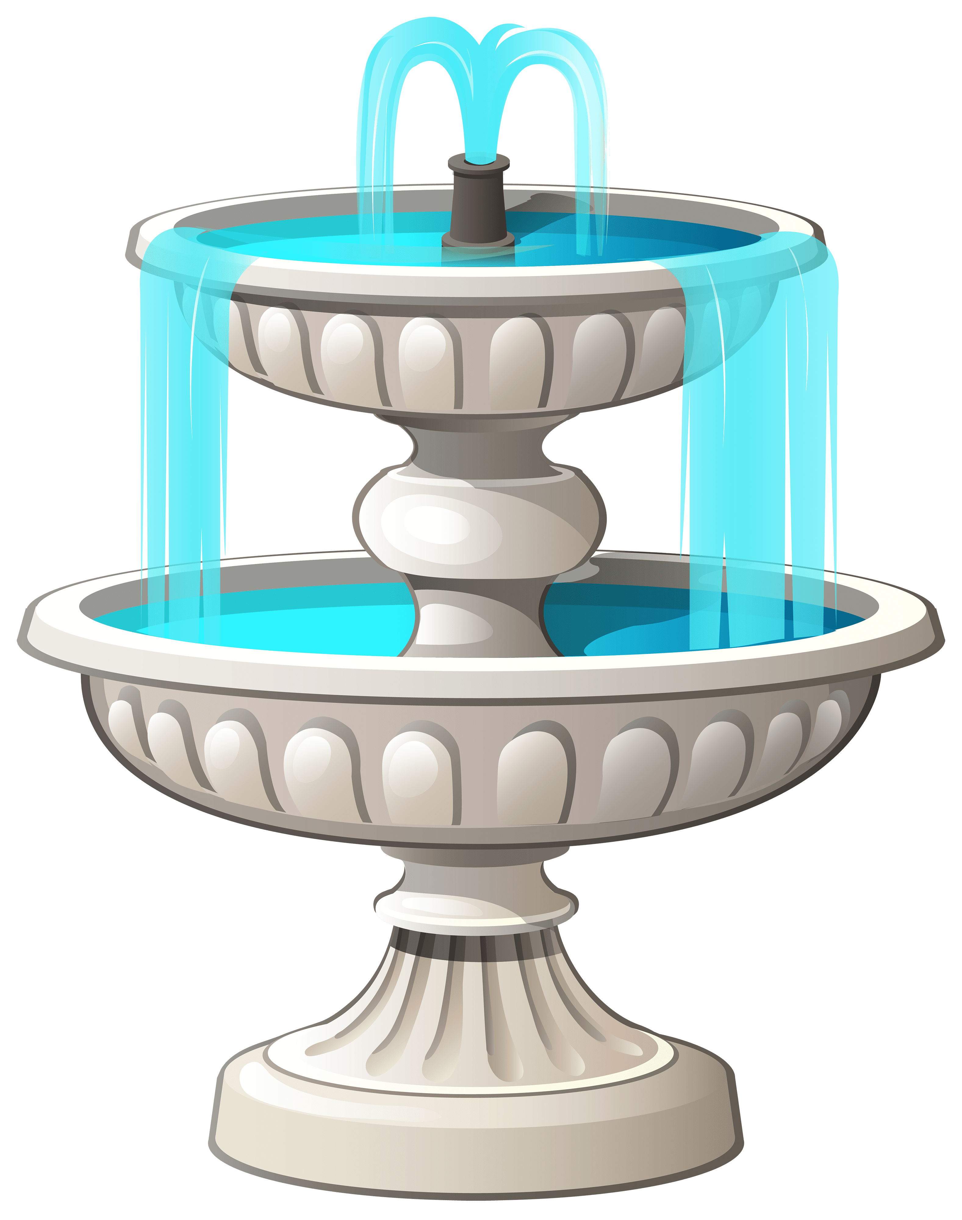fountain clipart round water