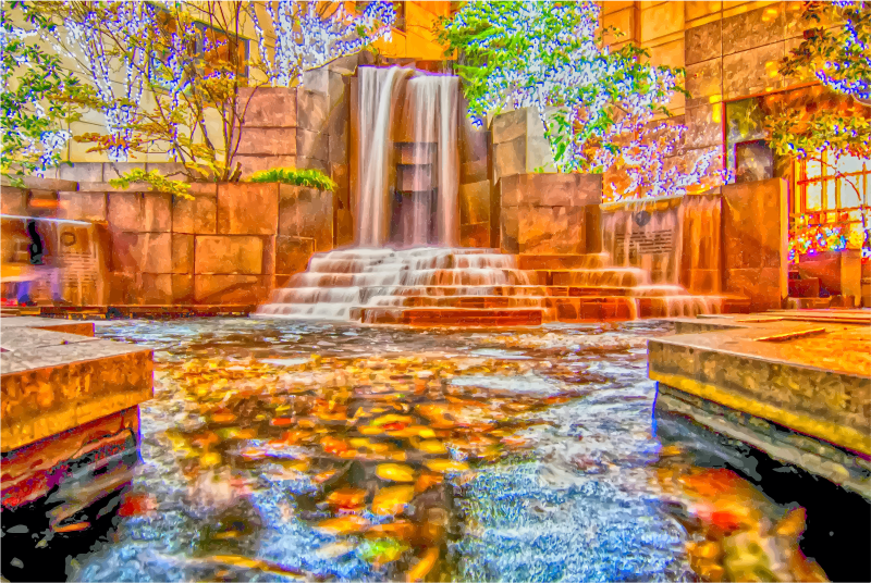 fountain clipart waterfall