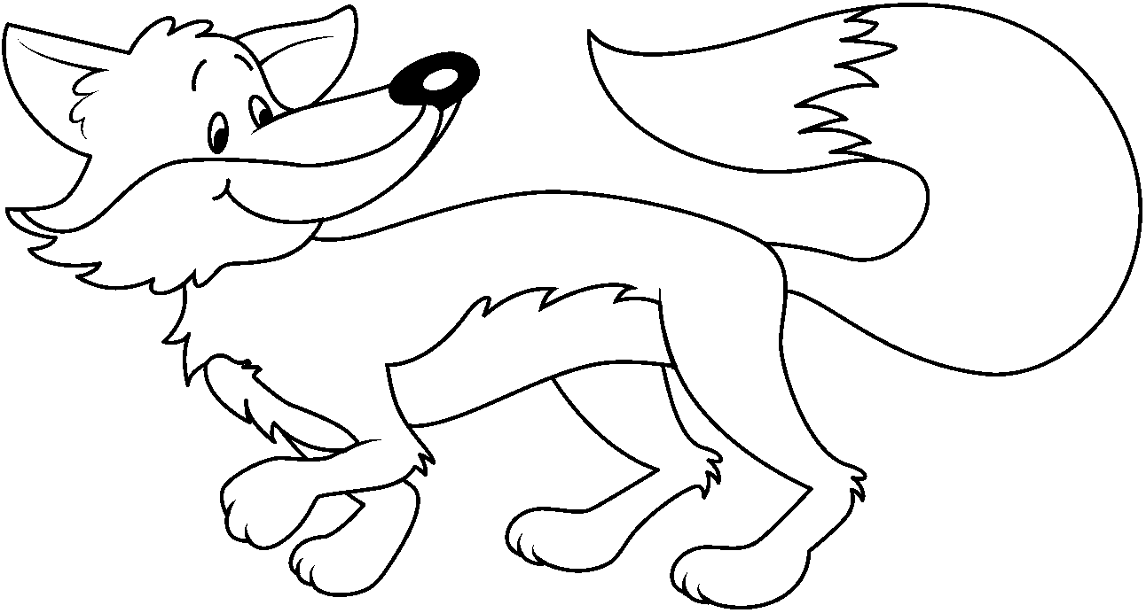 fox clipart outline