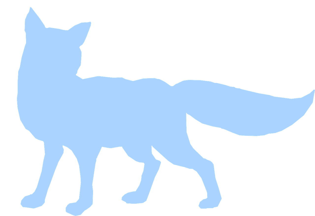 fox clipart silhouette