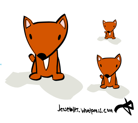fox clipart simple