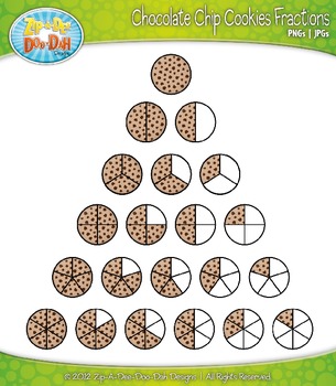 fractions clipart cookie
