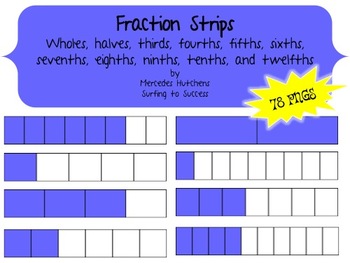 fraction clipart fraction strip