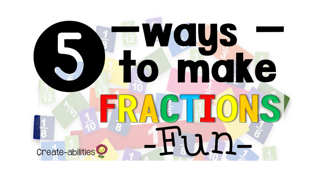  ways to make. Fractions clipart title page