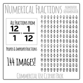 fraction clipart numerator