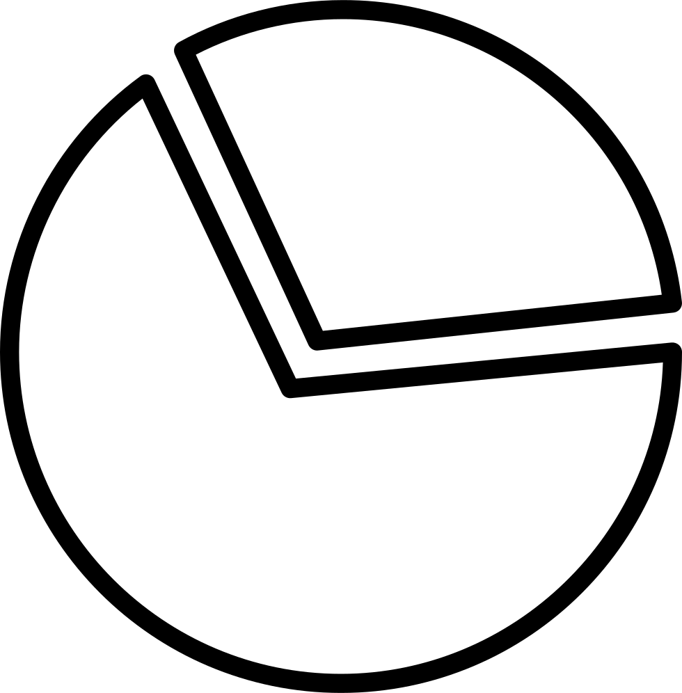 fraction clipart pie chart