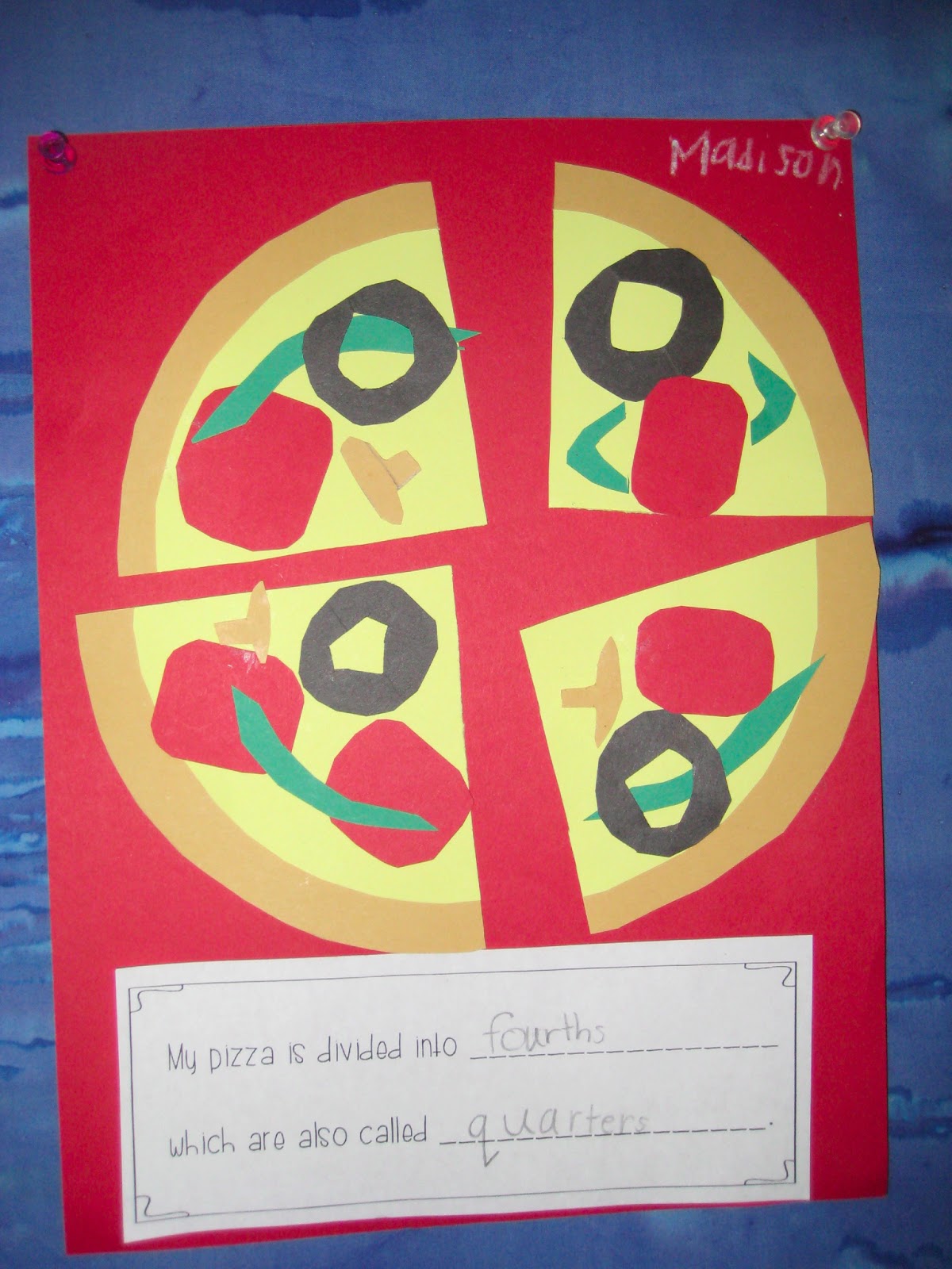 Fraction clipart pizza craft. Finally in first free