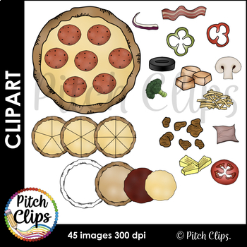 fraction clipart pizza crust
