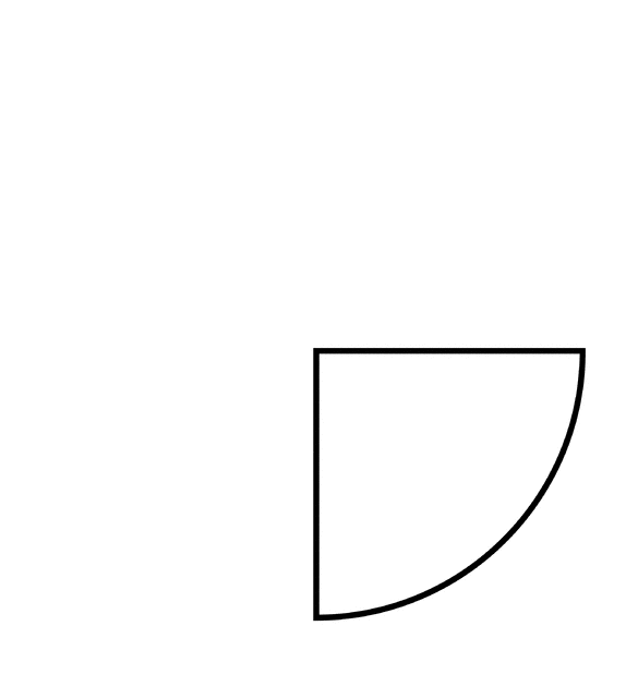 fraction clipart quater