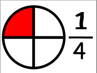 Differentiated y fractions worksheet. Fraction clipart quater