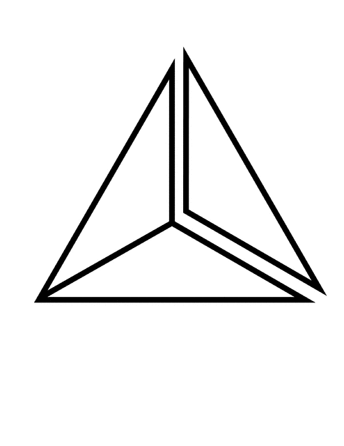 fraction clipart triangle