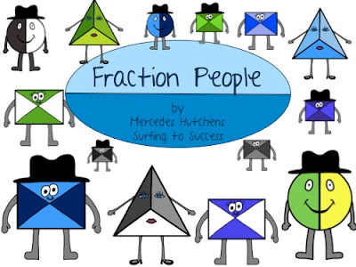 fractions clipart cute