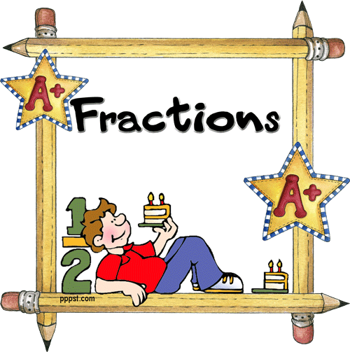 fractions clipart everyday