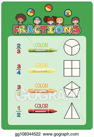 fractions clipart illustration
