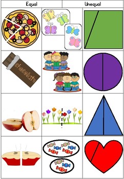 fractions clipart unequivalent