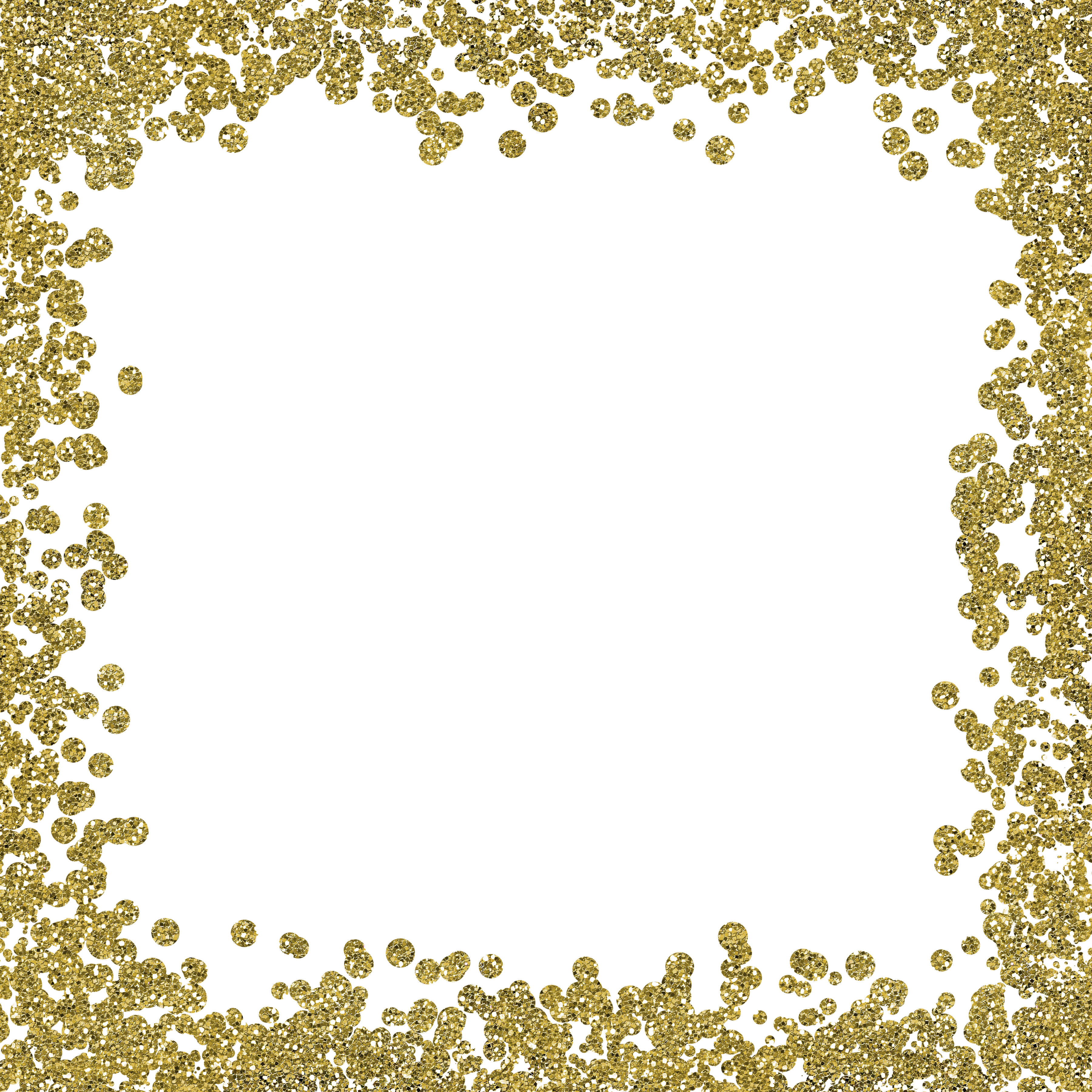 frame clipart gold glitter