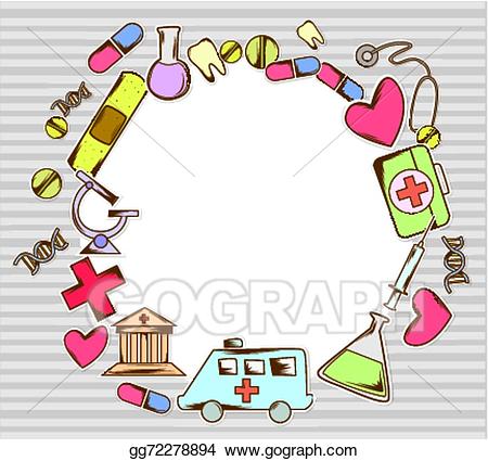 Vector stock equipment clip. Frame clipart medical
