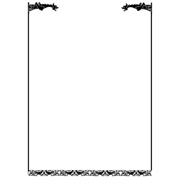 Free border designs download. Paper clipart medieval