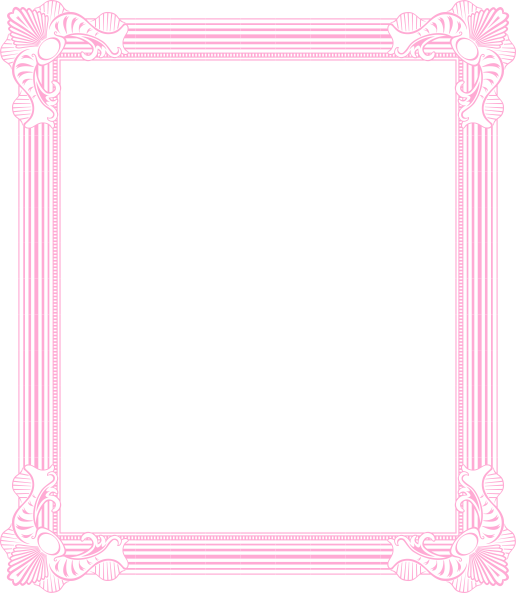 Pink clip art vector. Plaque clipart formal frame