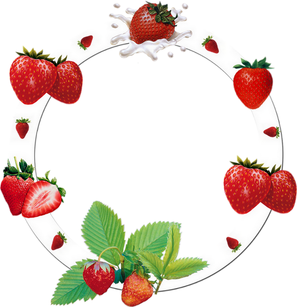 Strawberries clipart frame. Cadre png fraises fresas
