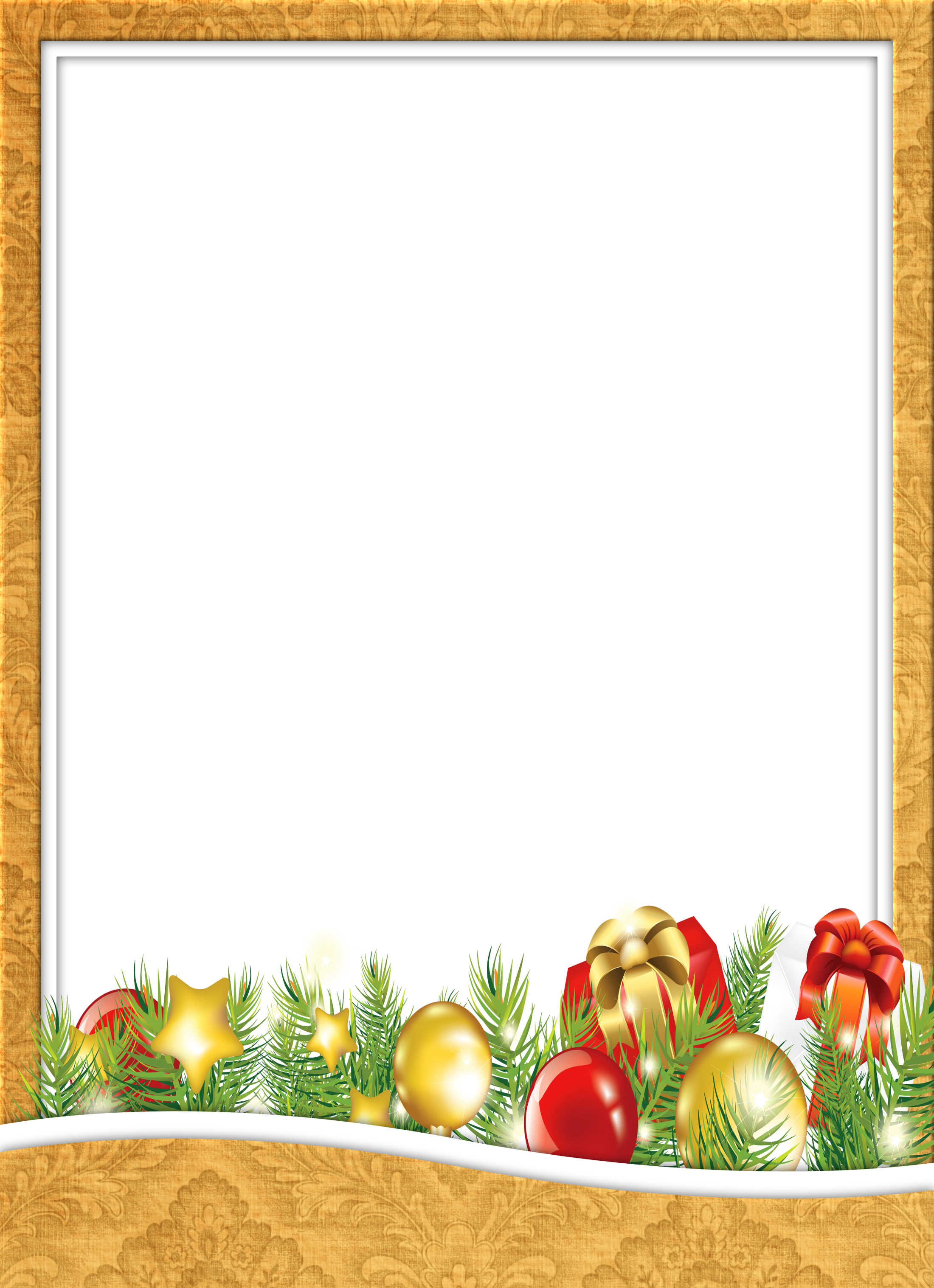 Frame clipart yellow. Christmas transparent png photo