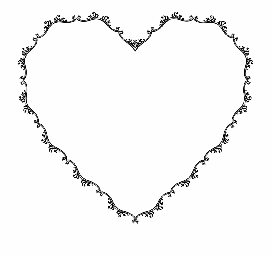 Frames clipart heart. Png download with flowers