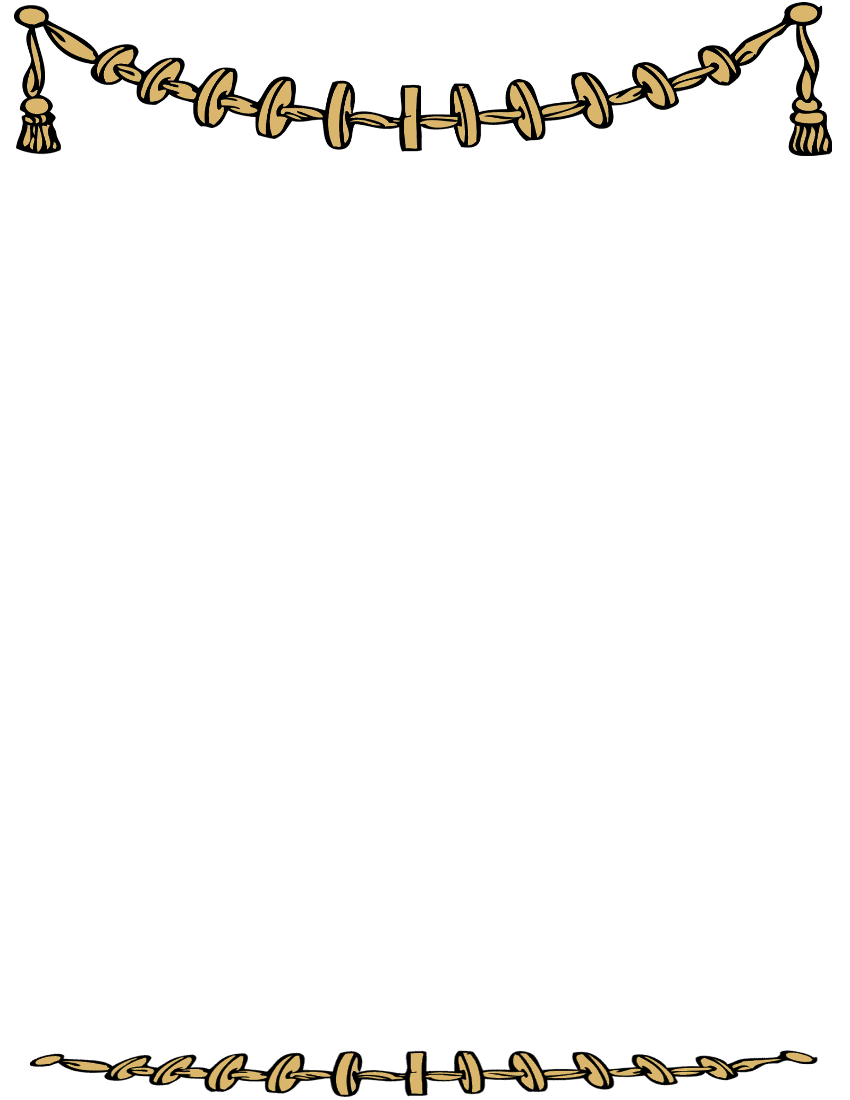 Frames clipart religious. Decorative swag page border