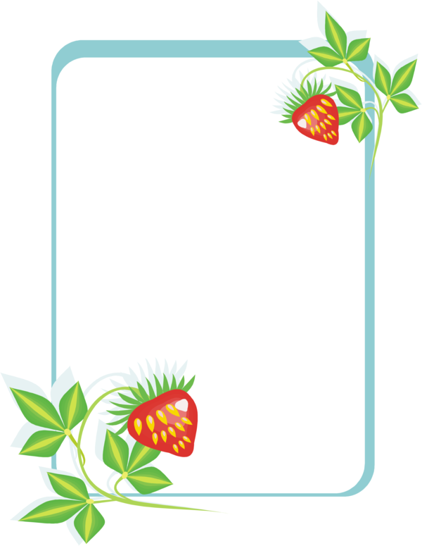 frames clipart strawberry