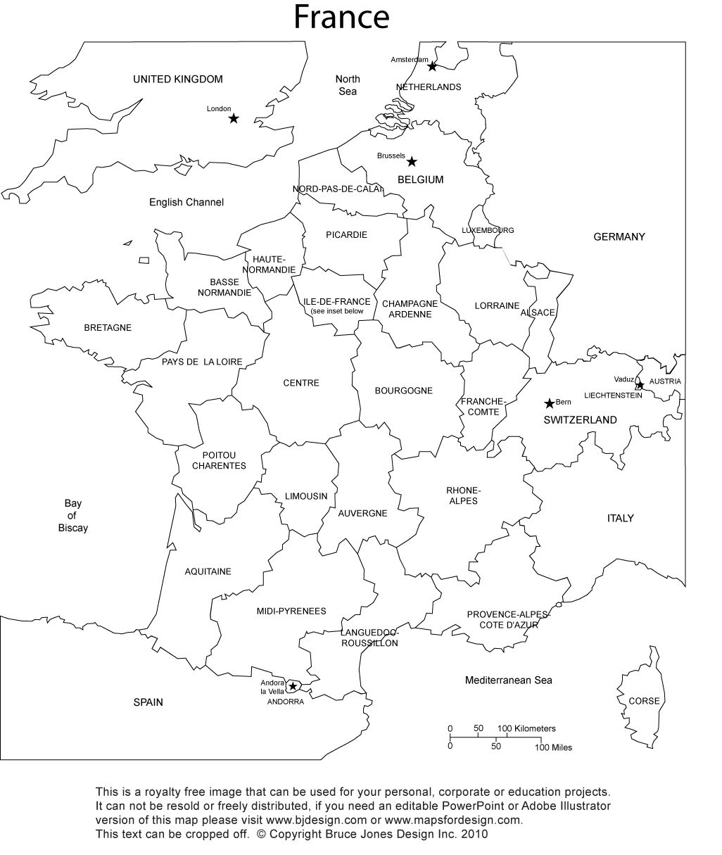 Blank printable map with. France clipart activity