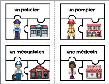 French community helper freebie. France clipart activity