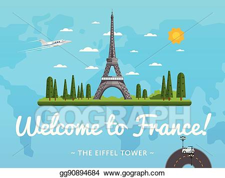 France clipart attraction france. Clip art vector welcome