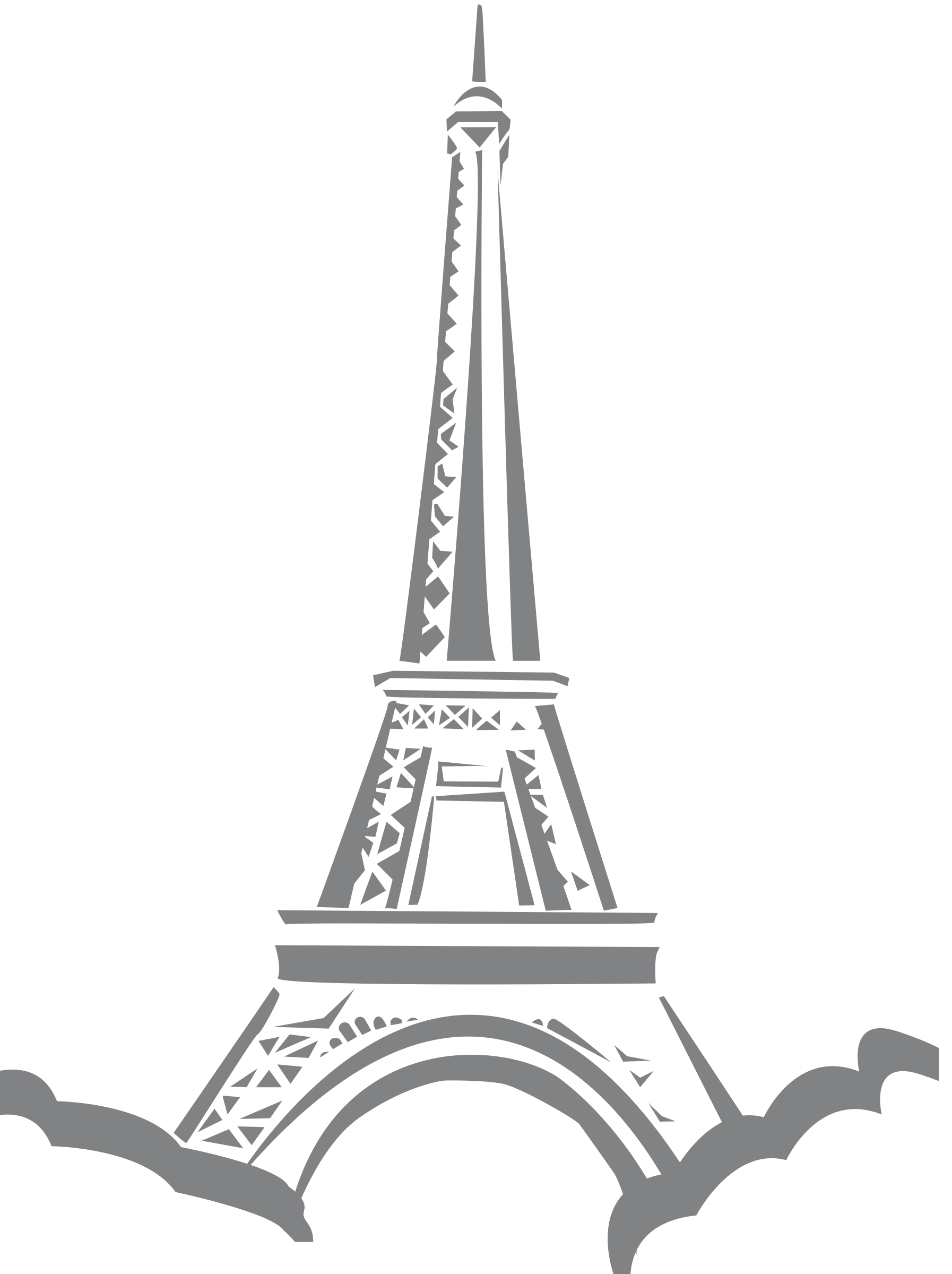 Paris clipart svg. Eiffle tower big image
