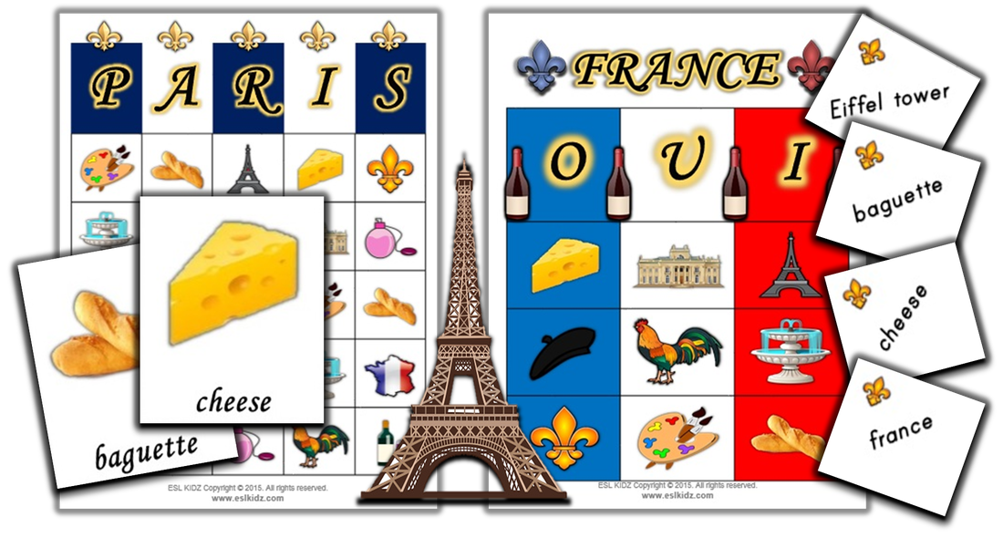 Activities games and worksheets. France clipart french verb