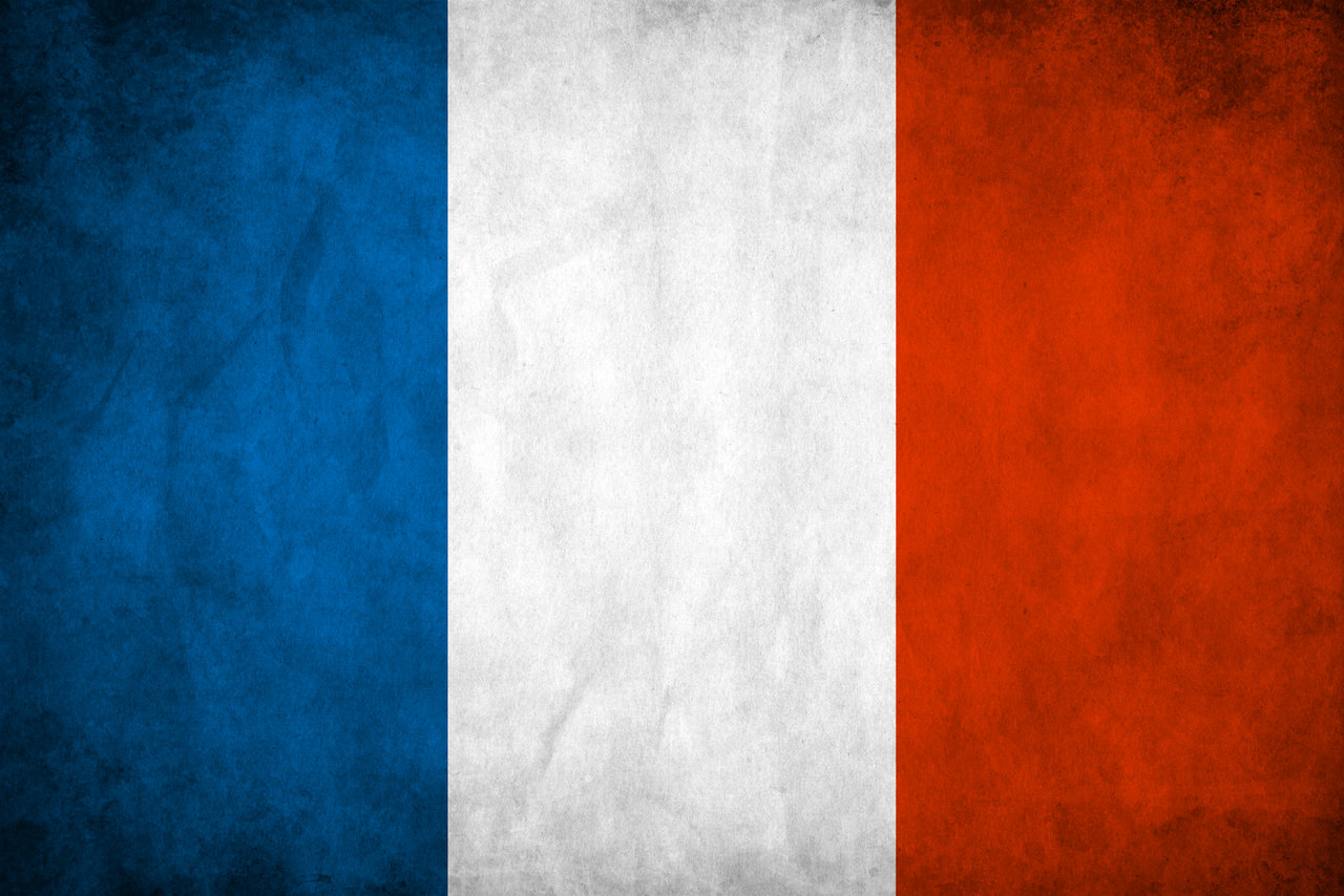 France clipart header. Grunge flag by think