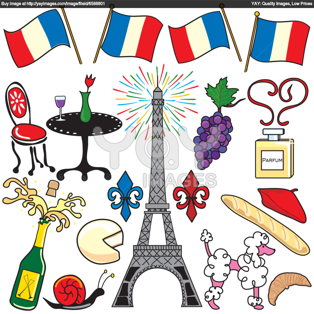 france clipart party