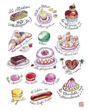 france clipart pastry french