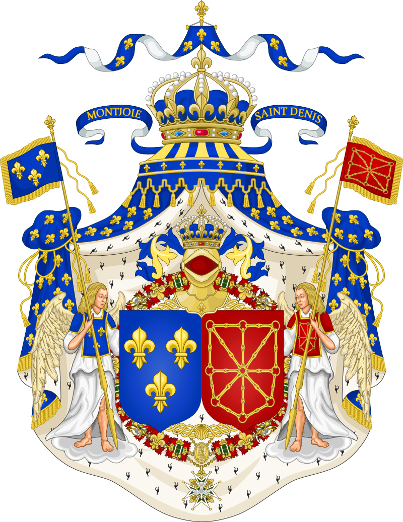 Grand royal coat of. France clipart svg