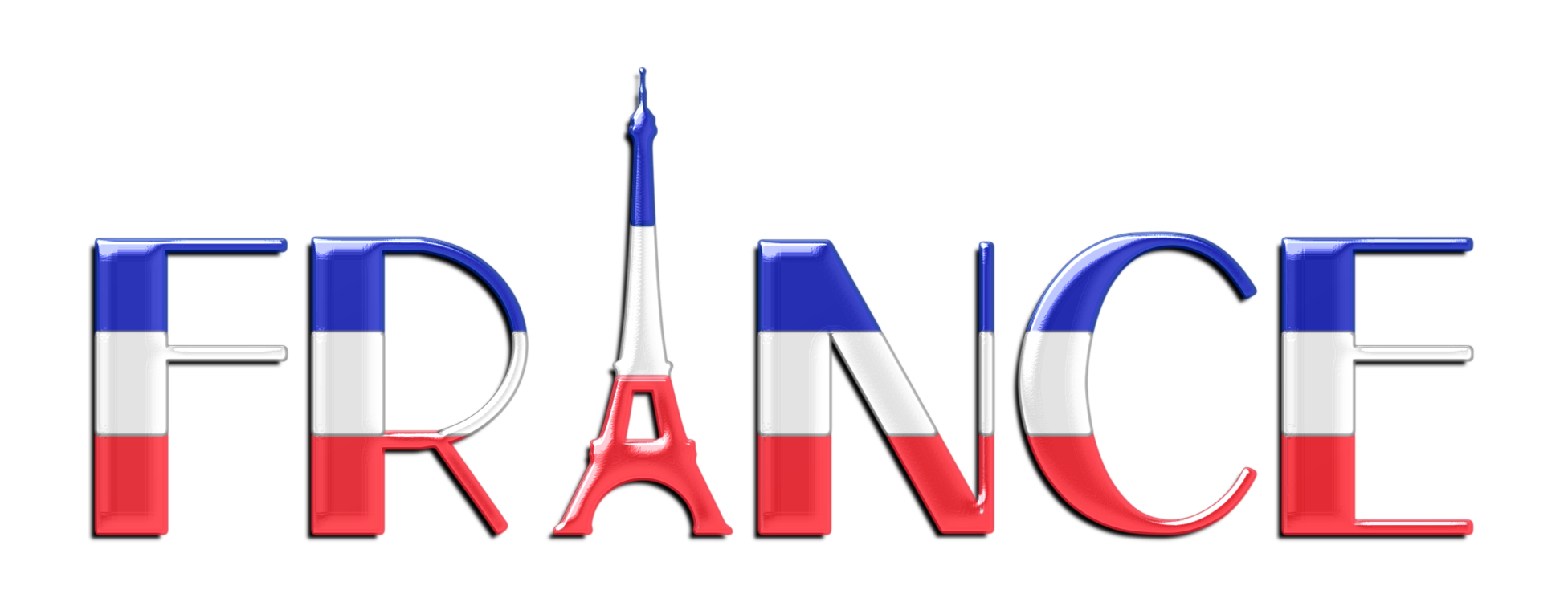 france clipart typography