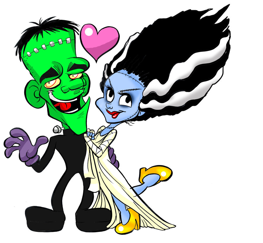 Frankenstein clipart. Mr and mrs 