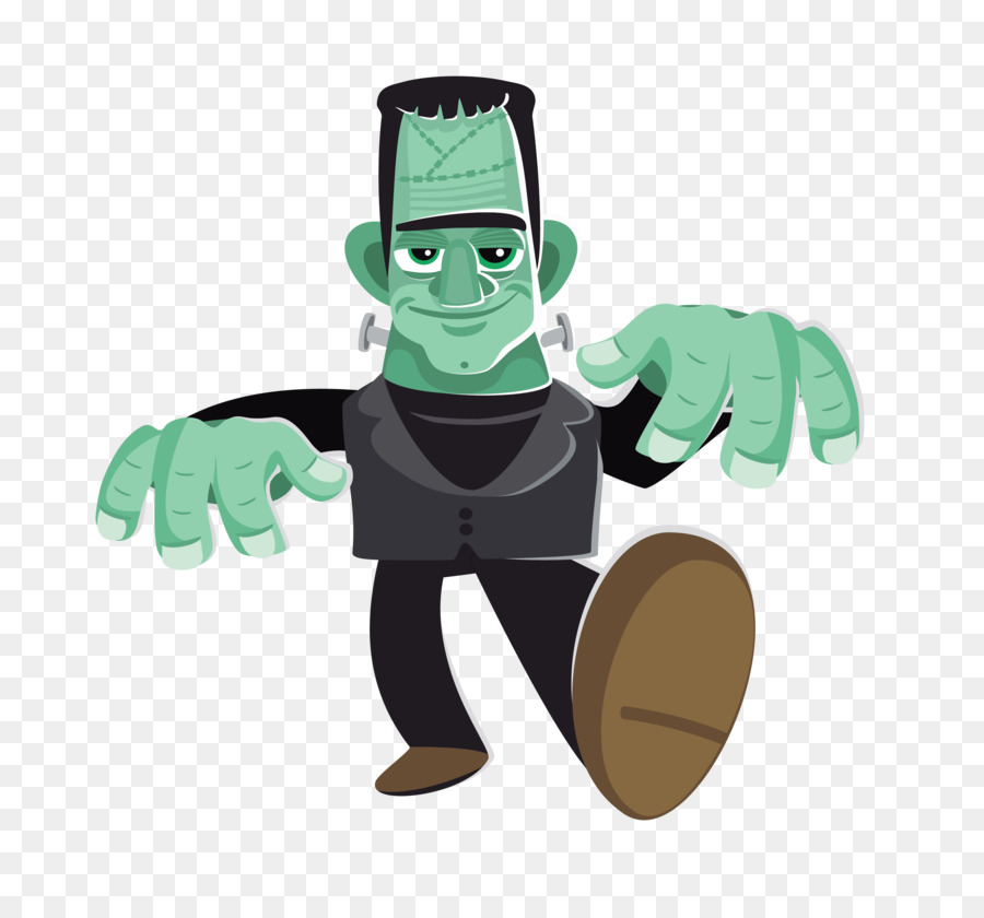Cartoon making the web. Frankenstein clipart frankenstein word