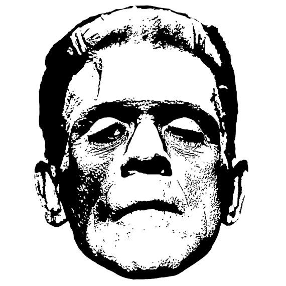 frankenstein clipart vintage