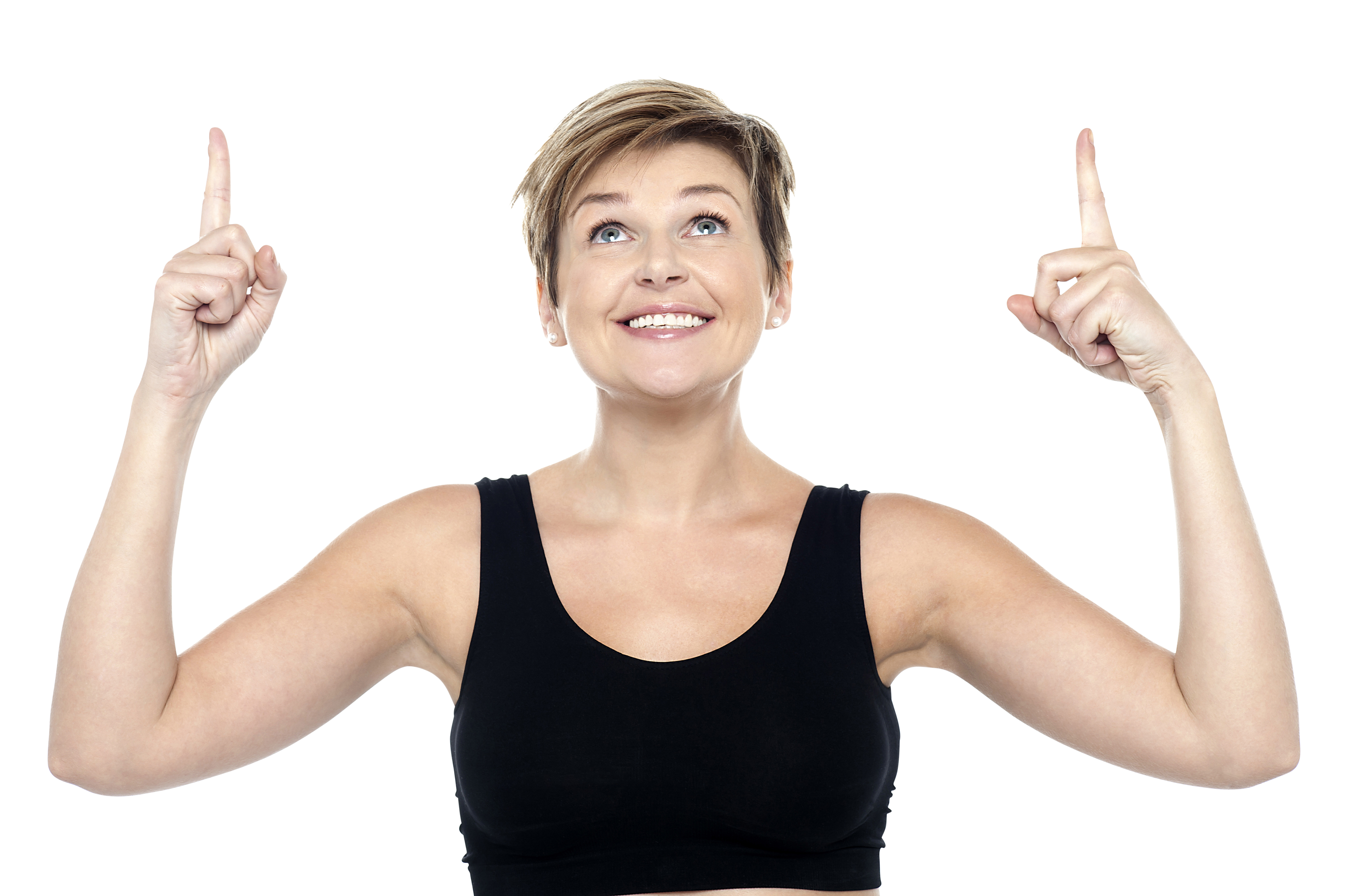 Free png images for commercial use. Women pointing top play
